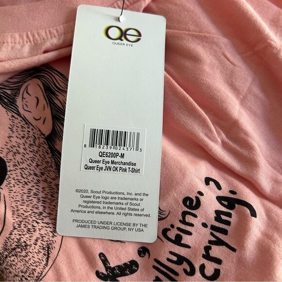 Queer Eye Pink Unisex T Shirt Ok, It's Totally Fine Size M NWT - Picture 6 of 6